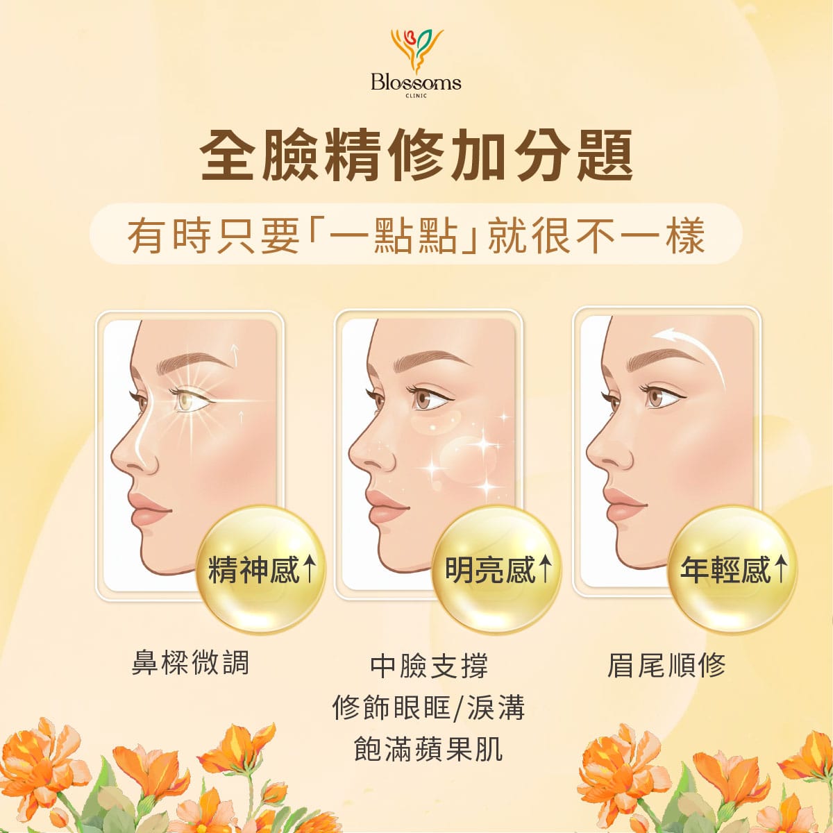全臉精修加分題 有時只要一點點就很不一樣